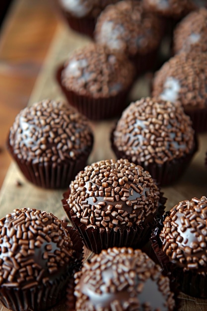 Photo brazilian brigadeiro dessert