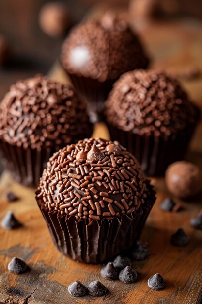 Photo brazilian brigadeiro dessert