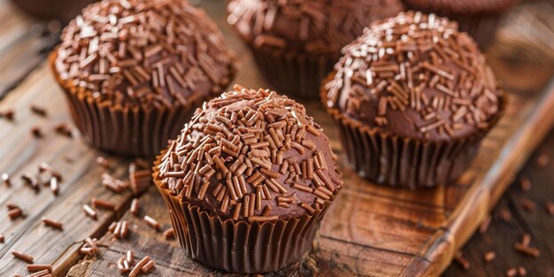 Photo brazilian brigadeiro dessert