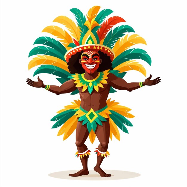 Photo brazilian carnival character