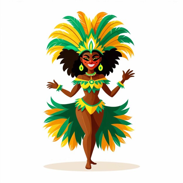 Photo brazilian carnival character