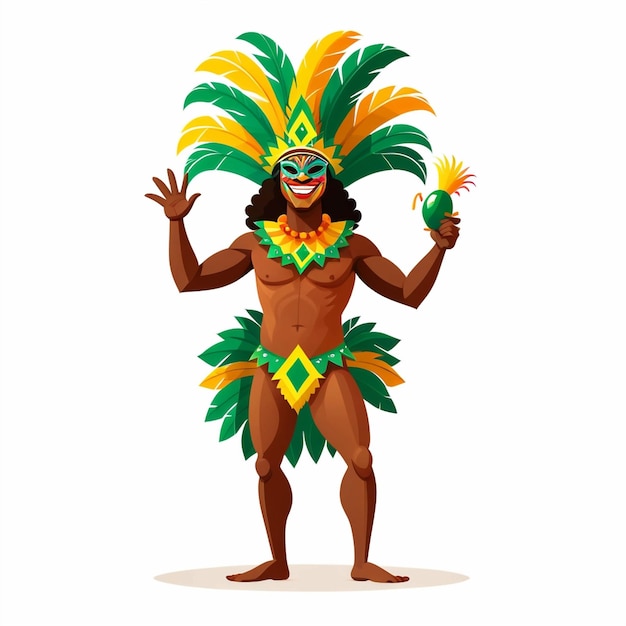 Photo brazilian carnival character