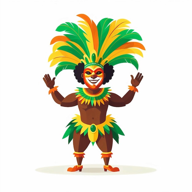 Photo brazilian carnival character