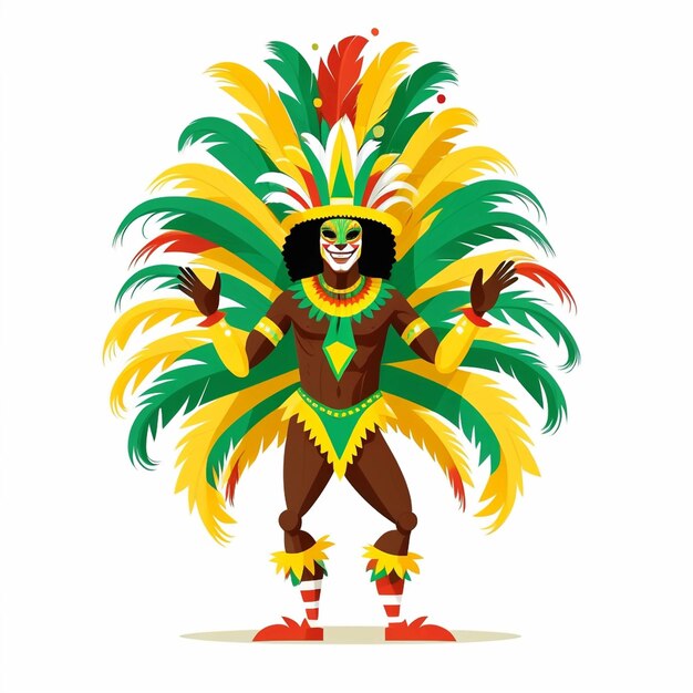 Photo brazilian carnival character