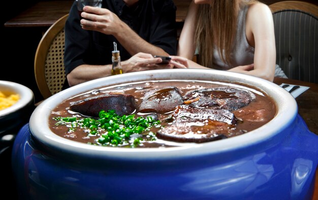 Photo brazilian feijoada food