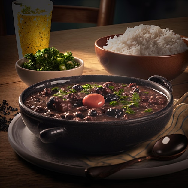 Cibo feijoada brasiliano