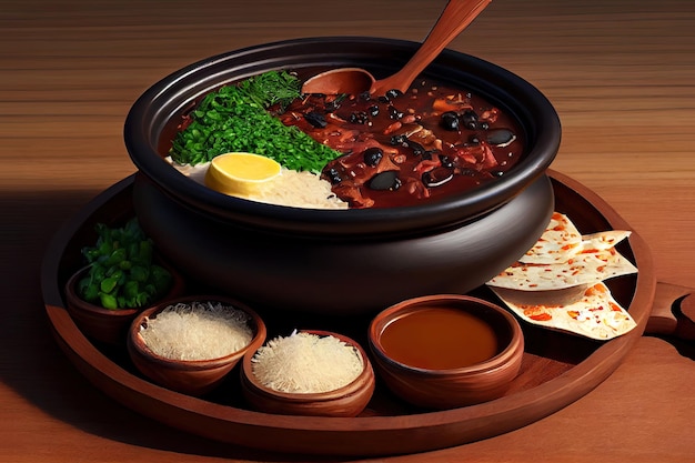 브라질 Feijoada 음식