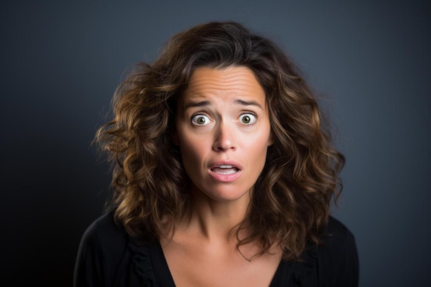 an brazilian female middle age adult with wavy hair