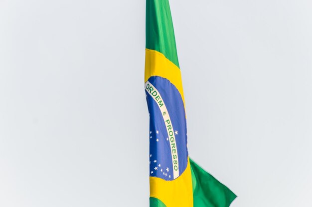リオデジャネイロの屋外のブラジル国旗