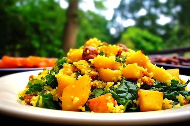 brazilian food cous cous cassava farofa