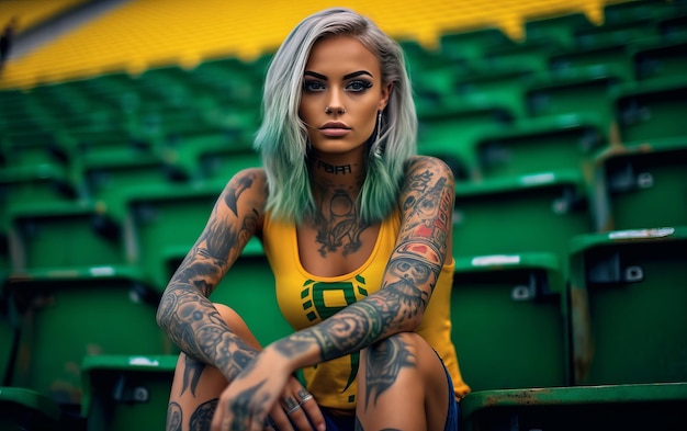 Brazilian football fan