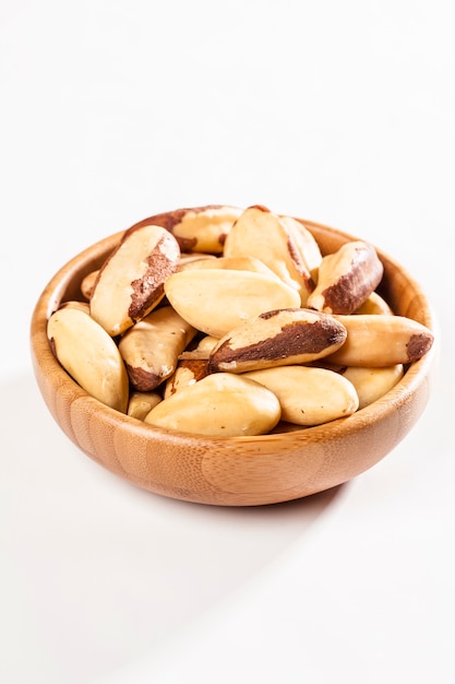 Brazilian Nut on a white background.