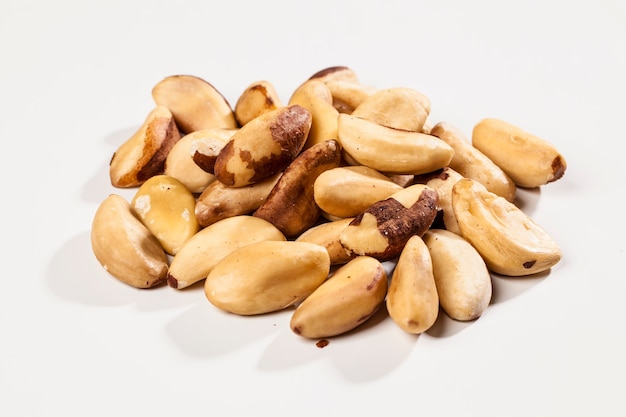 Brazilian Nut on a white background.