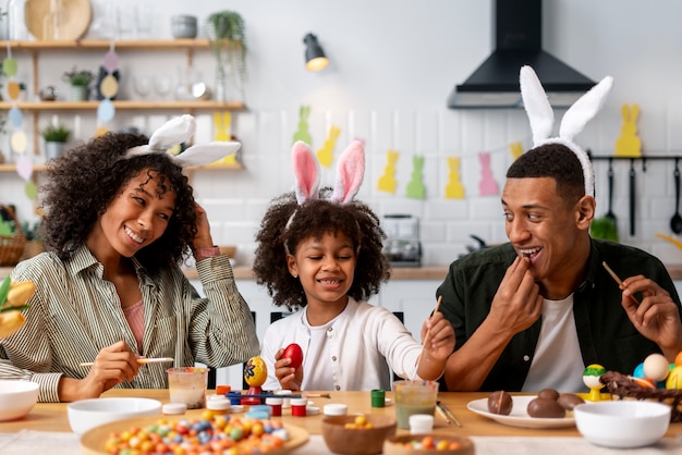 Brazilian people celebrating easter