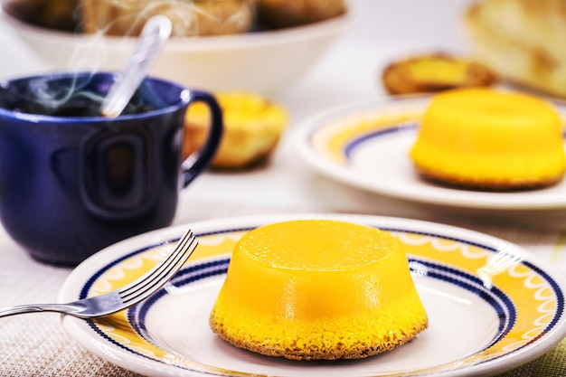 Brazilian quindim is a typical sweet from the northeast It corresponds to the Portuguese recipe known as brisadoLis