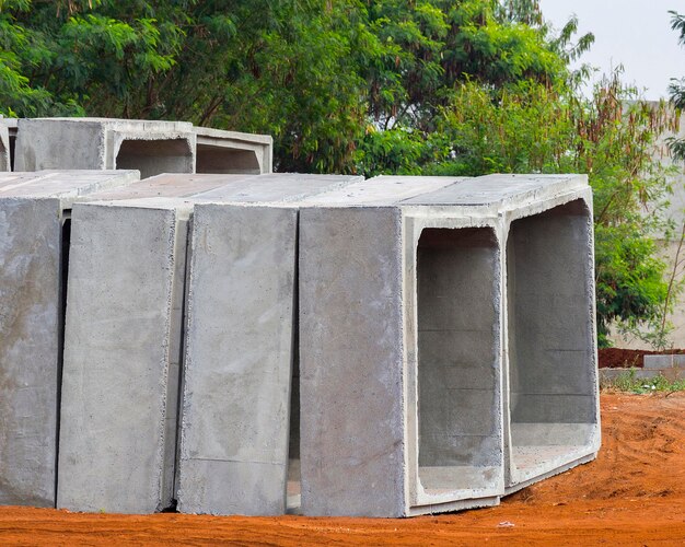 Photo brazilian reinforced concrete tube aduelas