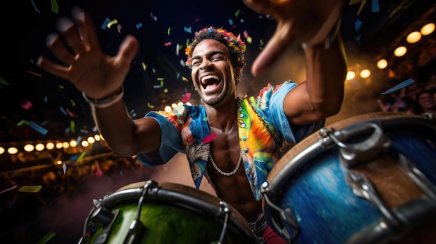 Brazilian Samba Percussion Pulsating Energy