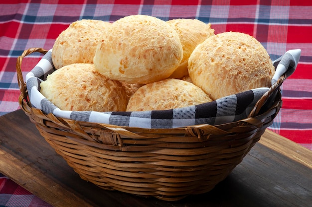 Brazilian snack cheese bread, pao de queijo