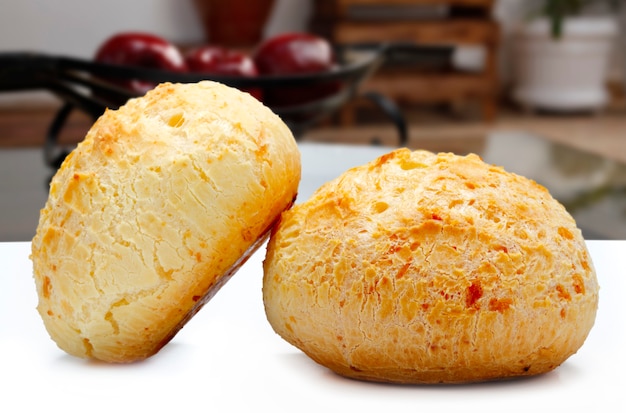 Brazilian snack, traditional cheese bread from Minas Gerais - pao de queijo