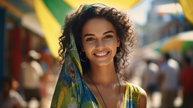 写真 ブラジルの女性 幸せな女性 ブラジリアン