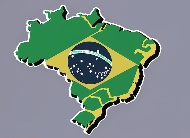 Foto brazilië vector kaart