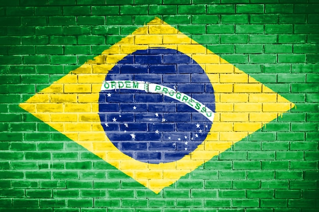Brazilië vlag muur textuur achtergrond