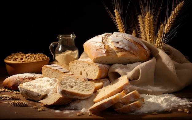 Bread Artistry Capturing the Essence of an Artisan Loaf Generative By Ai