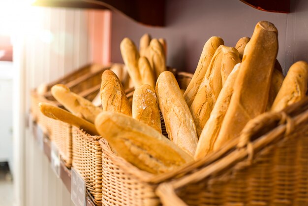 Bread in a bakery