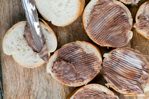 bread and chocolate butter