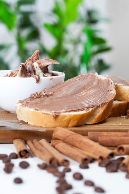 bread and chocolate butter