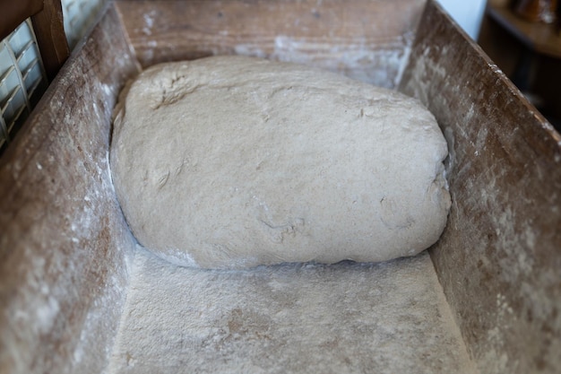 Bread dough ready to cook