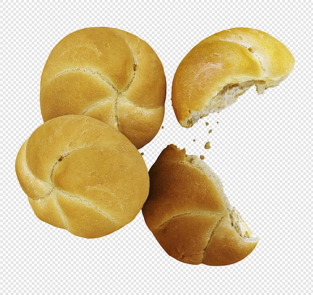 Pane davanti a uno sfondo trasparente png file psd