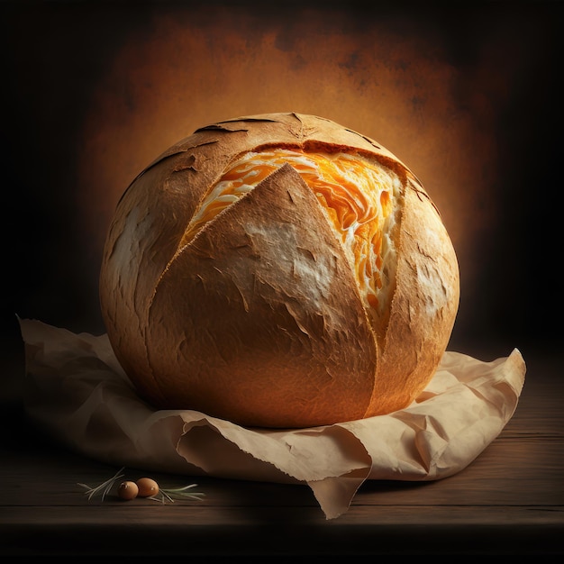 Bread illustration AI generation