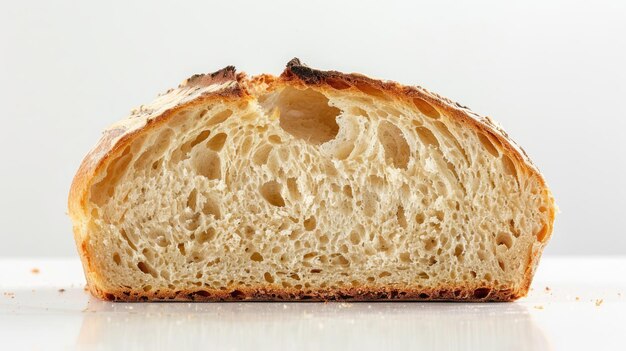 白い背景に分離されたパン