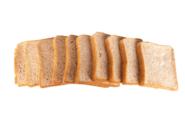 хлеб на белом фоне