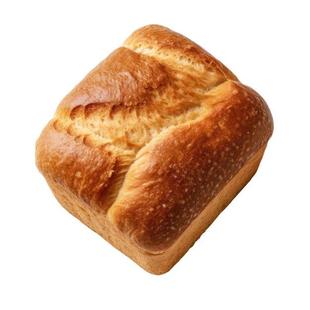 bread loaf isolated on transparent background view from above generative ai