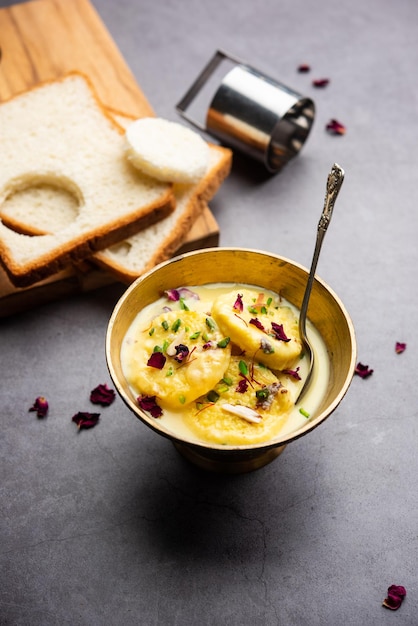 Bread Rasmalai is the tweaked version of traditional Ras malai using bread slices instead of paneer