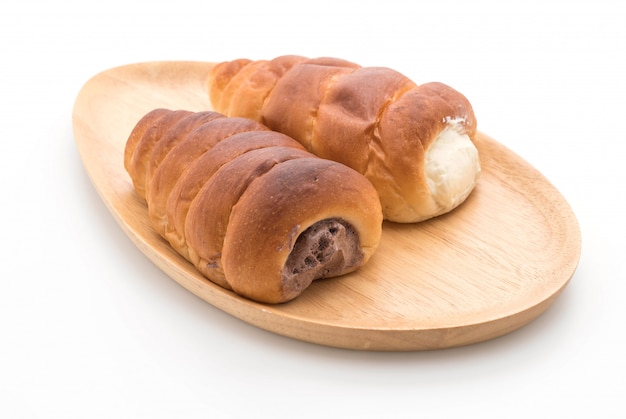 Photo bread roll with cream