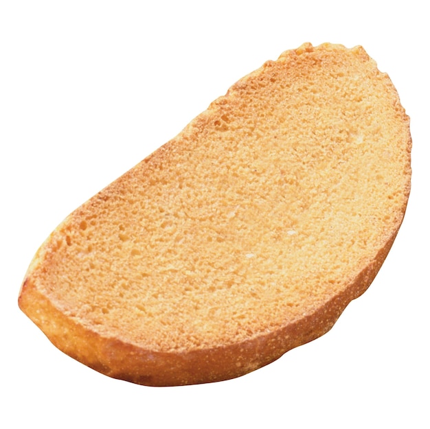 Bread slice isolated on white background