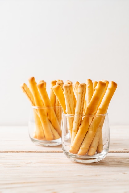 Photo bread stick in glasses