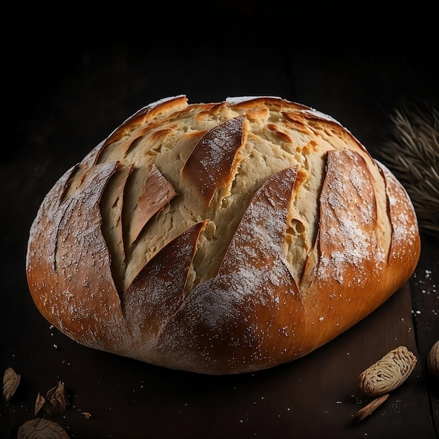 bread on a table