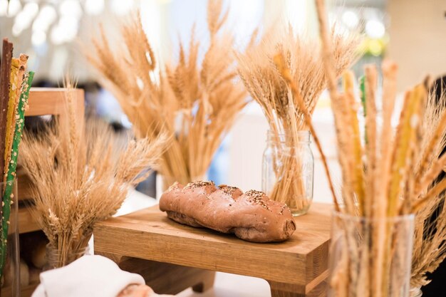 Photo bread and wheat