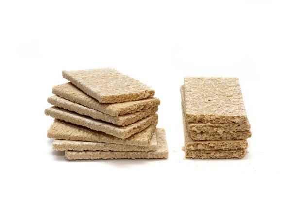 Bread  on a white background close-up