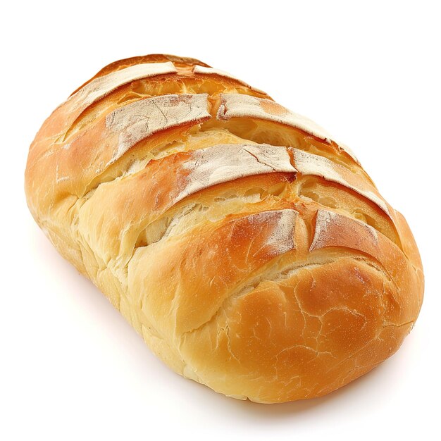 Photo a bread in white background job id 232aa476541a40cd9649bb2d67923358