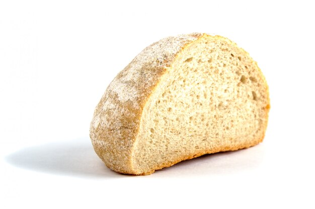 Bread on white isolated