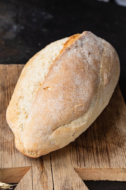 Pane bianco pagnotta panetteria fresca pasticceria pasta di grano cottura cibo sfondo