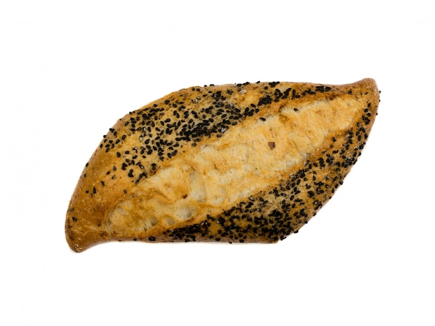 Bread with Black Cumin Isolated