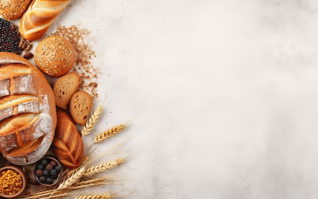 Bread with copy space