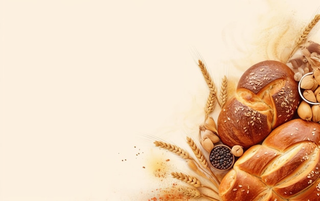 Bread with copy space
