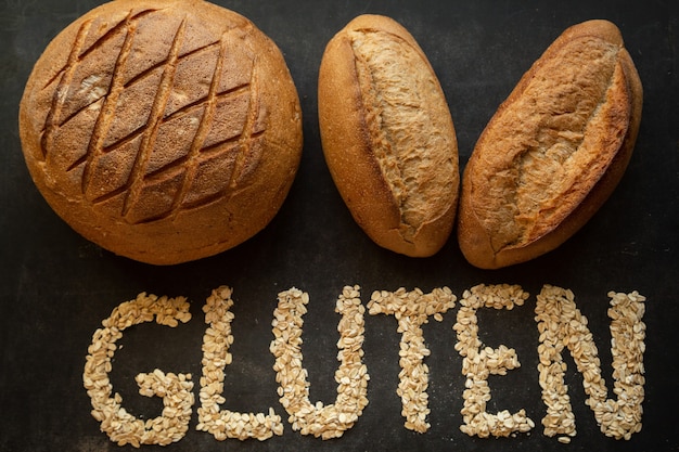 Bread with gluten is not suitable for people with allergy